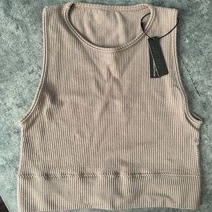 SKIMS STRETCH RIB HIGH NECK BRA